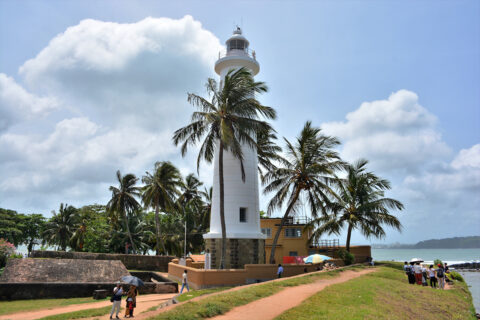 Sri Lanka uitkijktoren kust van Galle