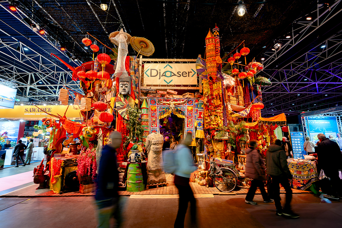 Djoser stand op Vakantiebeurs