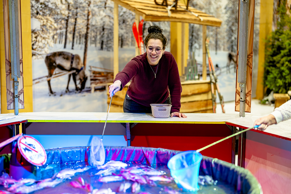Wak vissen op vakantiebeurs